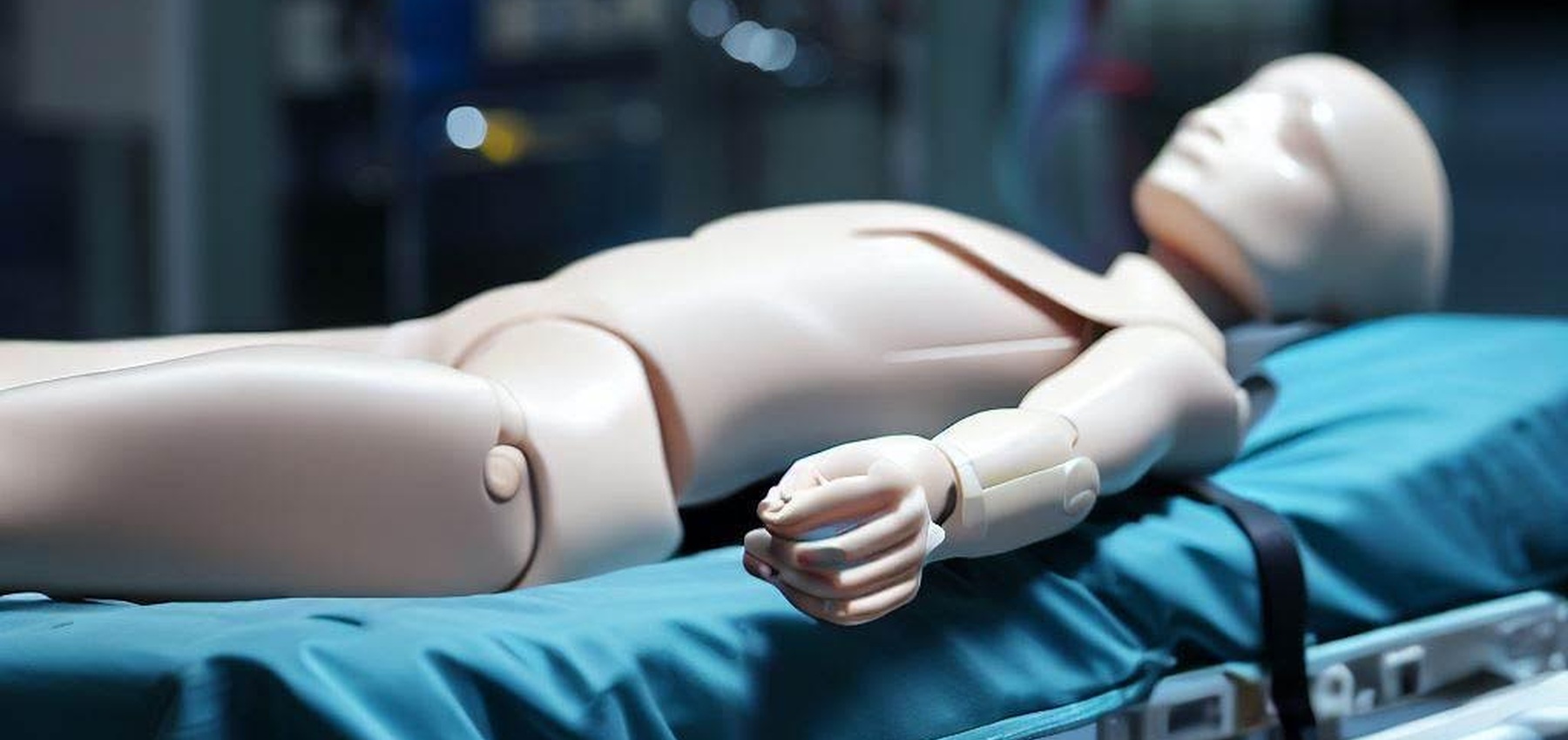 Maniquí de entrenamiento para prácticas de reanimación cardiopulmonar